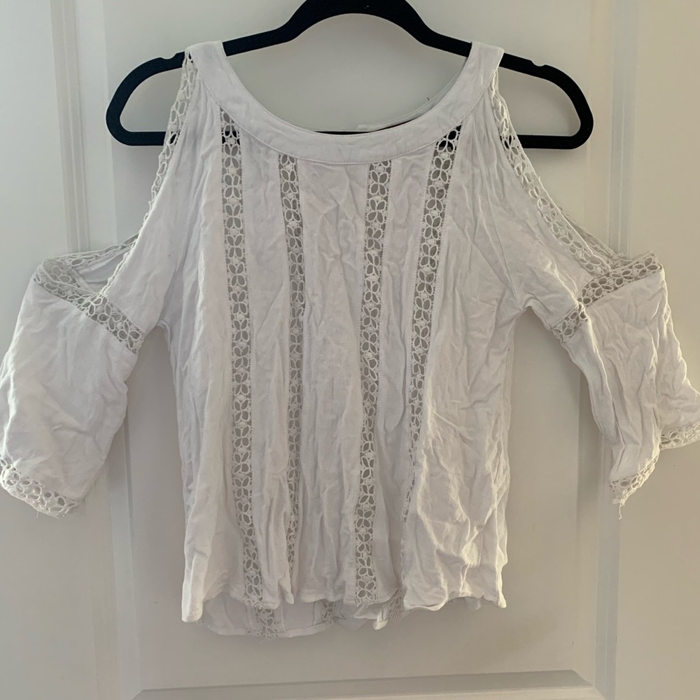 White off the shoulder top